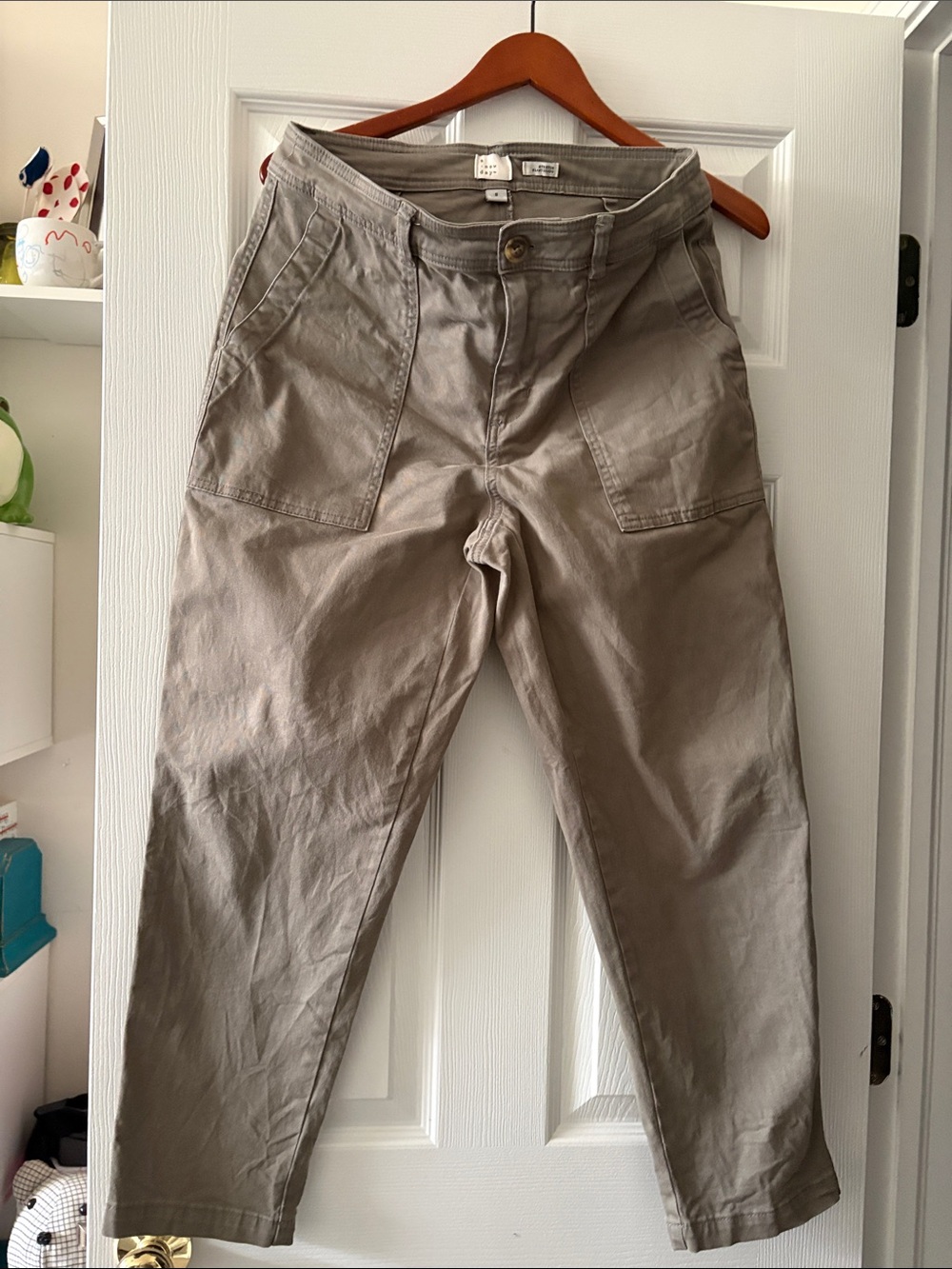 a new day - Women’s Olive Green Casual Utility Pants